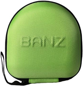BANZ Estuche duro de protección premium de eva para orejeras y auriculares para bebé Verde