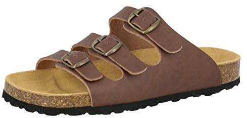 Lico Bioline Lady Damen Pantoletten, Braun, 38 EU