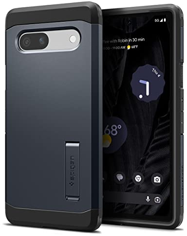 Spigen Tough Armor Hülle Kompatibel mit Google Pixel 7a -Metal Slate