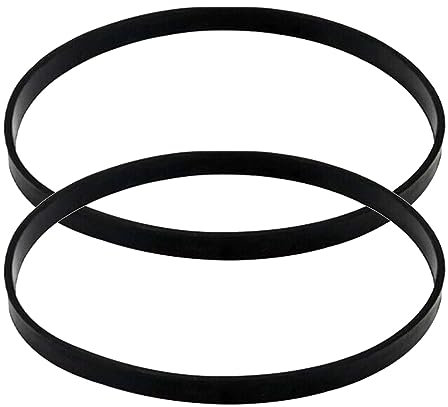 2 sierras de cinta de goma, antideslizante para trabajar la madera, sierra de cinta, sierra de desplazamiento, anillo de goma, accesorios para sierras de cinta (10 pulgadas, 250 mm, negro)