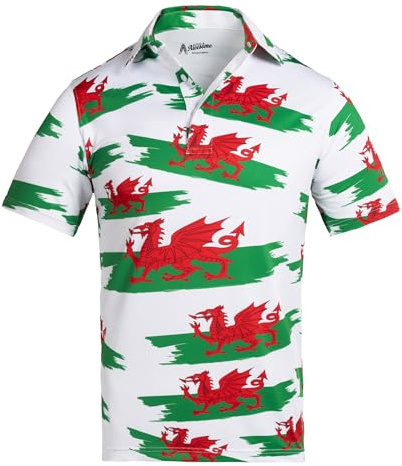 Royal & Awesome Golf Polo Shirts for Men, Golf Tops for Men, Golf Shirts Mens UK