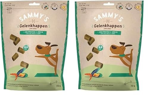 bosch TIERNAHRUNG Sammy’s Gelenkhappen | Funktionssnack für Hunde | Zur aktiven Unterstützung der Knorpel und Gelenke | 1 x 350 g (Packung mit 2)