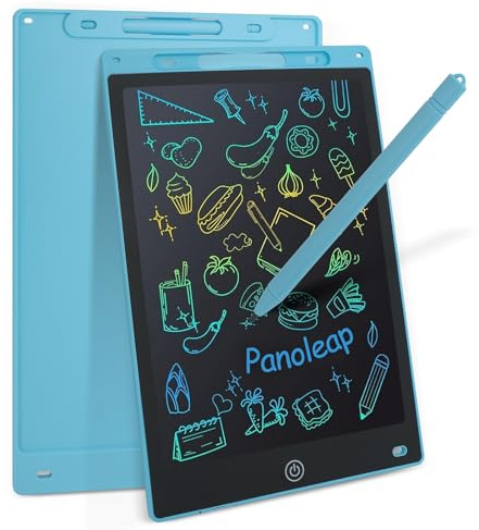 PANOLEAP 12 Inches LCD Writing Tablet for Kids and Adults – Reusable,Erasable Doodle and Drawing Board, Portable & Lightweight Scribbler Board,Educational Writing Board Toy (Blue)