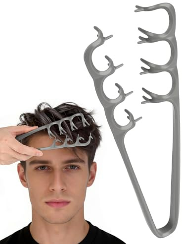 lulir Peigne Texture Homme, Version Améliorée, Brosse Cheveux Bouclés Grosse Dent Large, Outil Volumisant les Racines, Brosse à Cheveux Coiffante, pour un Toilettage Volumineux et Précis