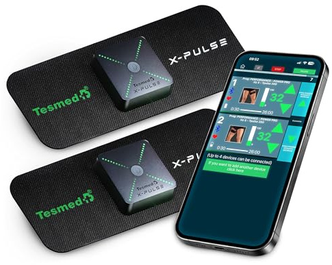 TESMED X-Pulse Électrostimulateur EMS sans Fil, 2 Dispositifs