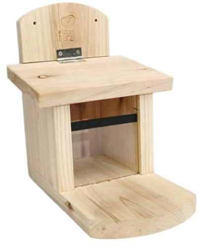 para Ardillas De Exterior Dispensador De Alimentación De Madera