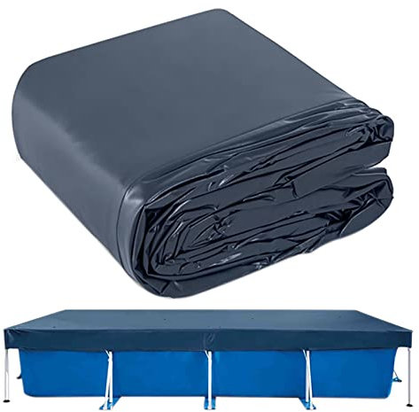 Pool Abdeckplane Solarplane Poolabdeckplane Für 460x226cm Frame Pool Trampolin Abdeckung Rechteckig Poolabdeckung Staubdicht & UV-beständig - Stahlrahmenpool Bodenschutz Bodenplane Planschbecken