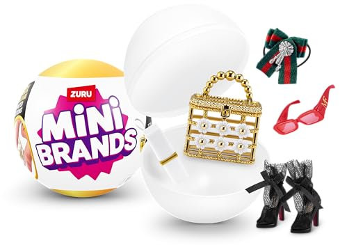 Mini Brands Fashion Serie 2 von ZURU 2er-Pack, Überraschungskapsel, Miniaturen von Mode, Taschen und Accessorires, großartige Geschenke für Mädchen und Kinder