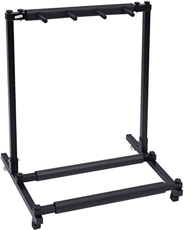 OUBUBY 3-vägs gitarrstativ, gitarrstativ avtagbart gitarrställ multifunktionellt stativ bärbart gitarrställ lämplig för hemmusikhallar och instrumentförvaring