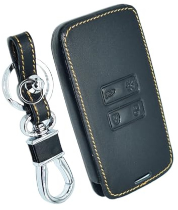 OTMIK Läder Bil Smart Key Protector Case Cover nyckelväska nyckelring för Renault Captur Koleos Kadjar Arkana Megane Dacia Duster Sandero Key Shell tillbehör