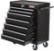 Excel Tool Chest with 7 Drawers, Lock and Non-Slip Mats, Made with Powder Coated Steel & Rust-resistant, Ball Bearing Slides and 4 Wheels with Brakes. Durable Rolling Storage for Workshops.