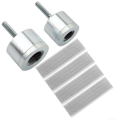 Nettoyeur de tuyaux en cuivre, brosse de nettoyage de tuyau, avec brosse remplaçable, brosse de nettoyage de tuyaux de perceuse électrique, brosse de nettoyage de tuyaux métalliques (15 mm + 22 mm)