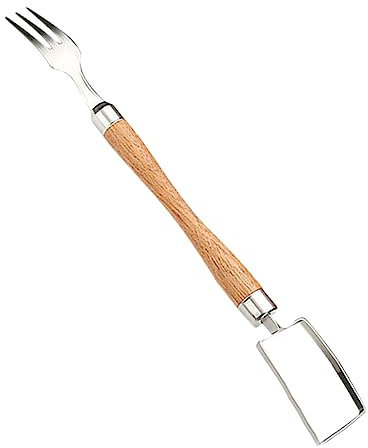 PHENOFICE Wassermelonengabelschneider Aus Edelstahl Obstschneider Mit Gabel Melonenschneider Für Schnelles Schneiden Und Servieren Praktisches Schneidewerkzeug Für Melonenwürfel