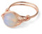 Ring Ringe Damen Bijouterie Herren Round Natural Stones Ring Rose Gold Color Wire Wrap Handmade Creative Finger Rings for Female Fashion Healing Jewelry Opal