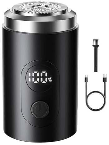 GjnjfdF Maquinillas De Afeitar Para Hombre - Cabeza Flotante Recargable Silenciosa - Herramienta De Afeitado Con Larga Duración De Batería, Trimmer De Precisión Húmedo Y Para Uso Diario Viajes Y Hogar