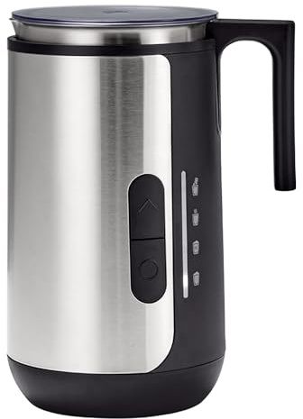 Tchibo Induktions-Milchaufschäumer, Programmauswahl für warmen & kalten Milchschaum, Milchalternativen geeignet, Kakaofunktion, Rührbehälter spülmaschinengeeignet, Edelstahl rostfrei, Schwarz