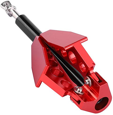 Cryfokt Ancla de Cabrestante Plegable y Resistente para Orugas de Coche RC 1:10, Accesorio de Metal Duradero Rojo