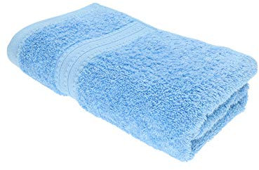 Julie Julsen® Bio Duschtücher in 32 Farben erhältlich weich und saugstark Himmelblau 70x140 cm