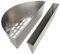 Grill & more Essentials Brennraumteiler aus Edelstahl, Smokereinsatz Kugelsmoker Kohlekorb, für Ø 57 cm Kugelgrills, 12 x 53,4 x 21,6 cm (H x B x T)