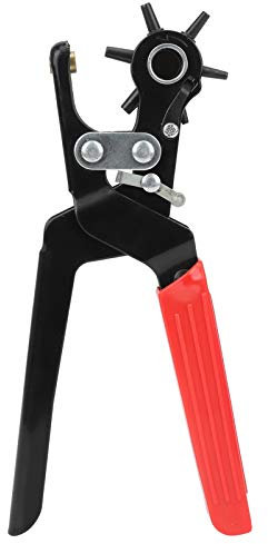 Pinza per punzonatura Pinza per punzonatura in lega di acciaio per fori per cintura di punzonatura in pelle Apertura di utensili manuali senza sforzo fai-da-te