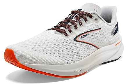 BROOKS Herren Hyperion Sneaker, Oyster Mushroom/Black Iris, 41 EU