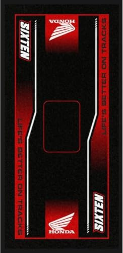 Motorradteppich Honda Marker, 95 x 200 cm, umweltfreundlich, für Paddocks und Garage, waschbar und umweltfreundlich, für Motorrad