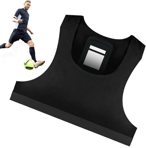 Fotbollstrackerväst, tank top fotbollsväst, andningsbar fitnesslinne med GPS-spårare, amerikansk fotboll, GPS-spårare, västar, andas för män kvinnor, inga spårare, flerfärgad, L