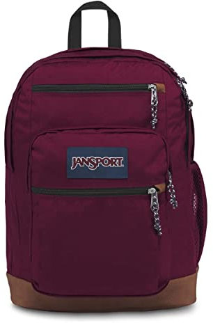 JanSport Cool Backpack - Zaino con custodia per computer portatile da 15, colore: rosso ruggine – Zaino grande per computer con 2 scomparti, cinghie ergonomiche, borsa per libri per uomo e donna