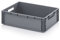 Bacs Euro 60 x 40 x 17 caisse en plastique 60x40x17 conteneur de stockage gris empilable