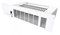 Dimplex 2.4kW Electric Kitchen Plinth Heater BFH24E with 3 interchangeable grilles including White, Brushed Steel & Brown Lot 20 Compliant & Bluetooth Control