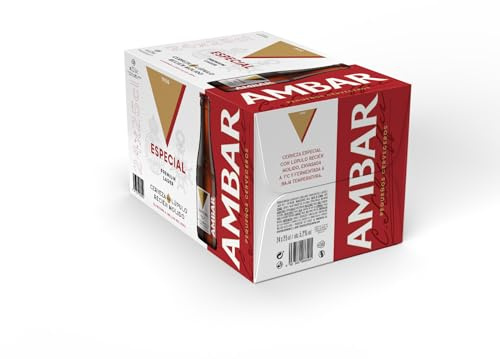Ambar Especial - Pack 24 botellas x 25cl - 5.2 % Volumen de Alcohol.