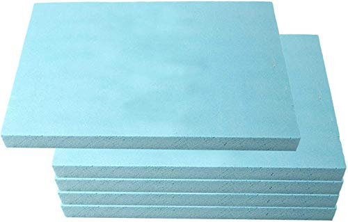 N/W Densità Schiuma Foglio 30 * 20 * 2cm DIY Crafts Modello Costruzione Architettura Tavolo Sabbia Scene Diorama Base 5pcs - Blu