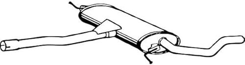 IZAWIT 23.128 Mittelschalldämpfer Mitteltopf mitte