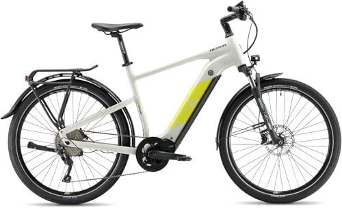 HEPHA Trekking 7 Bicicleta eléctrica, Adultos Unisex, Gris Claro, M-49cm