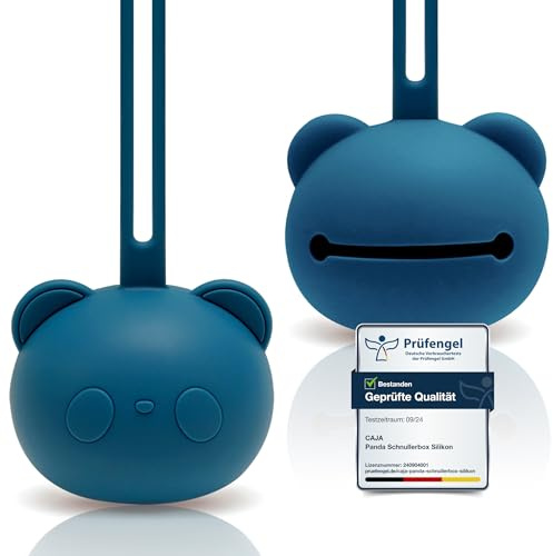 CAJA Boîte à sucette en silicone sans BPA rangement hygiénique pour bébés et jeunes enfants design panda accessoire bébé pratique idée cadeau naissance trousse de maternité