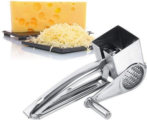 Rotary Cheese Grater, Cheese Shredder Cabbage Shredder Rotate Cheese Shredder Box Grater Manual Cheese Grater Hand Crank Graters for Kitchen