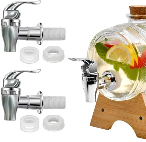 Grifo para Cubo de Cerveza Grifo, 2 grifos de para dispensadores de Bebidas, dispensador de Agua, frigorífico, dispensador de Bebidas, para dispensar Vino Té Agua jugos Bebida, Multicolor