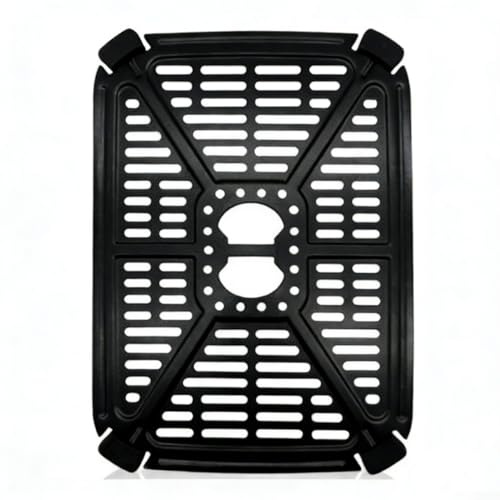 Poêle de rechange pour friteuse à air comprimé pour modèles à double panier, avec poêle antiadhésive, facile à nettoyer, longue durée, parfaite pour griller du steak, des légumes ou déshydrater des