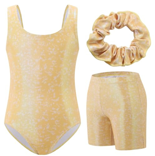 Ewbob Gymnastics Leotards for Girls UPF 50+ Sleeveless Kids Leotard 3-12Y