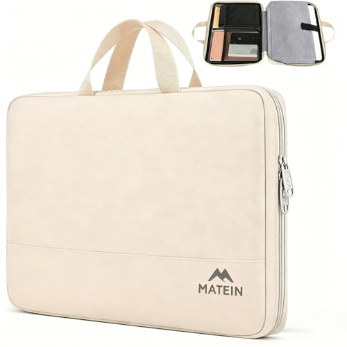 MATEIN Custodia PC 15,6 Pollici con Maniglia, Borsa Leggera Apertura a 180°