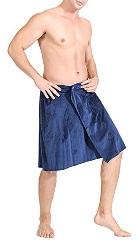 keepmore Toalla para Hombres Sauna Kilt para SPA, Fitness, Viajes, baño, Sauna, Ducha, Playa, natación, Surf