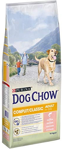 DOG CHOW | Aliment Complet | Chien Adulte | Croquettes au Saumon | 14 kg