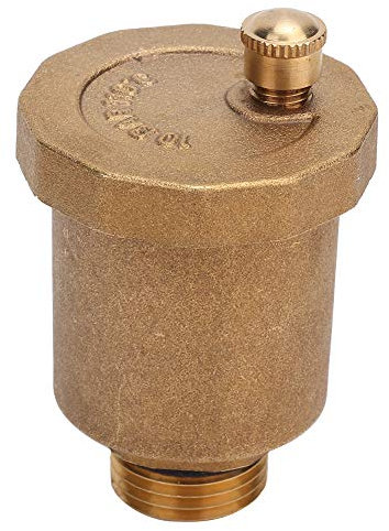 Tyenaza Válvula de Ventilación Automática G1/2, VaLvula de VentilacióN de Aire AutomáTica con Rosca Macho, VaLvula de VentilacióN de LatóN con LatóN, para Caldera