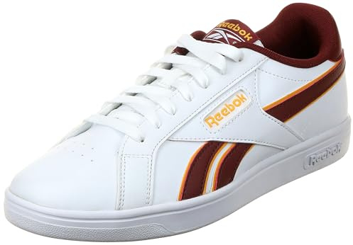 Reebok Unisex's Court Retro Sneaker, White Richmaroon Fiercegold, 37.5 EU