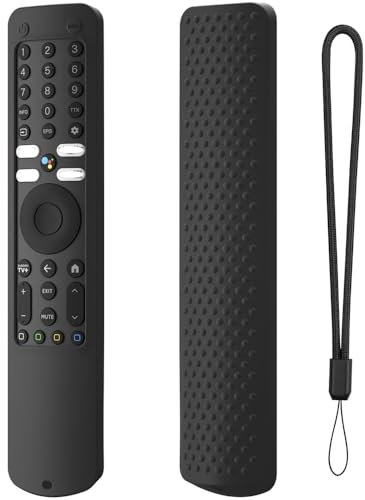 Funda para Mando a Distancia para para Xiaomi XMRM-ML, Funda Protectora de Silicona, Mando a Distancia Piel Leeve (Negro)
