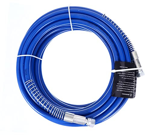Sewroro Airless Paint Spray Hose Blue High Pressure Flexible Tube Lightweight for Airless Sprayers and Solvent Based Coatings