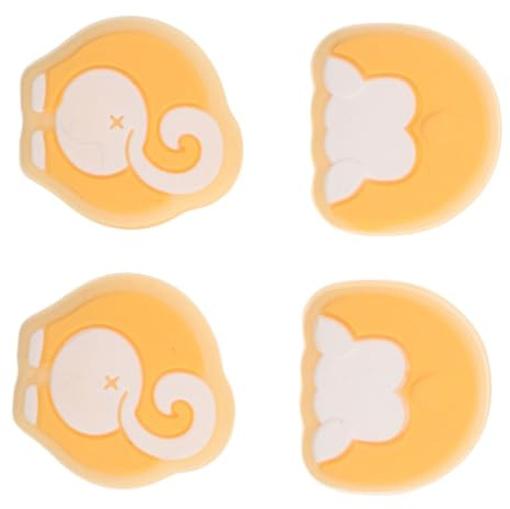 DECORNIJIA 4 Pezzi Cappucci Joystick in Silicone per Console Switch, Protezione Antiscivolo e Sostitutiva Presa Ergonomica, Accessori Controller per Gaming di Precisione e Comfort