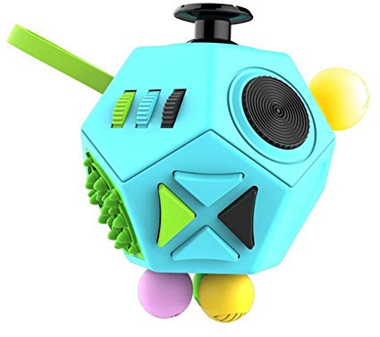 Fidget Cube 12 Seiten Stresswürfel, Angst Entlastung, Tragbares Anti Stress Spielzeug für Kinder und Erwachsene mit ADHS ADD OCD Autismus Weihnachten Spielzeug Kinder