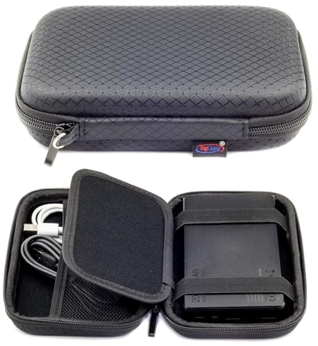 Digicharge Power Bank Carry Case for Anker Zolo/PowerCore, INIU, AsperX, UGREEN, Charmast, Magsafe, AUKEY EasyAcc EC Technology RAVPower Cover Portable External Battery Chargers up to 16.5x10x2.5cm