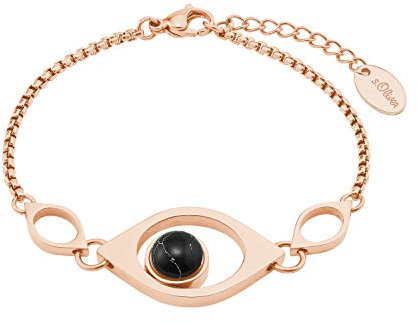 s.Oliver Damen Echtschmuck Armband Edelstahl IP Rose Geschenkidee Muttertag